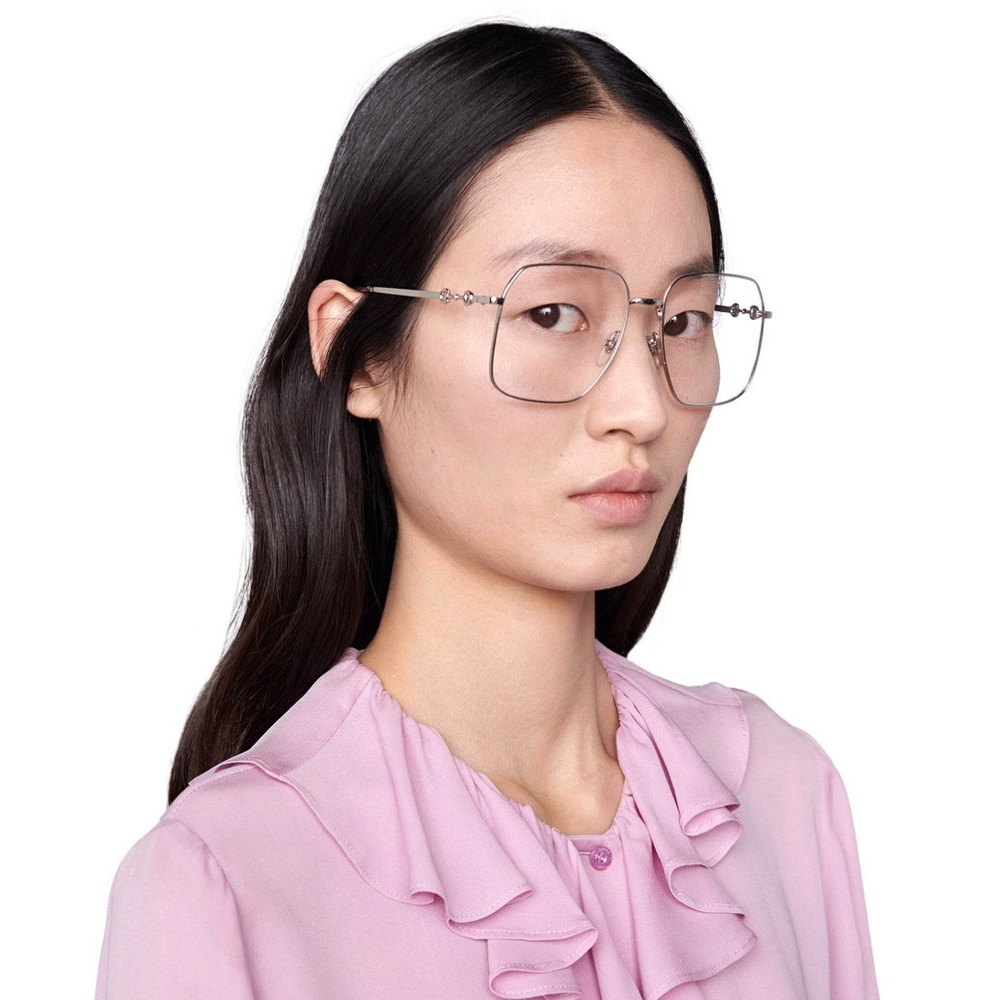 💯- New Authentic GG0952o Gucci Glasses 'Silver Black' GG0952O-003